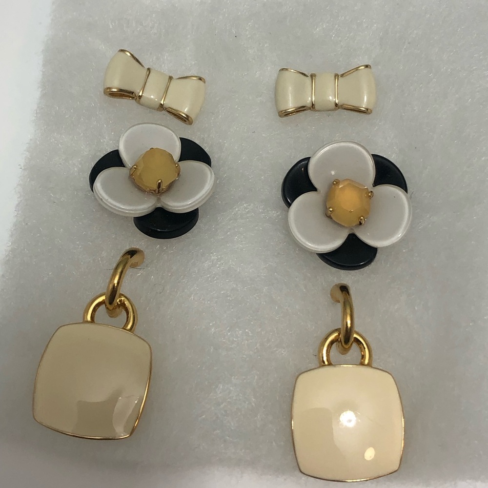 Kate Spade Monet arrings Lot of 3 Pairs - Picture 2 of 9